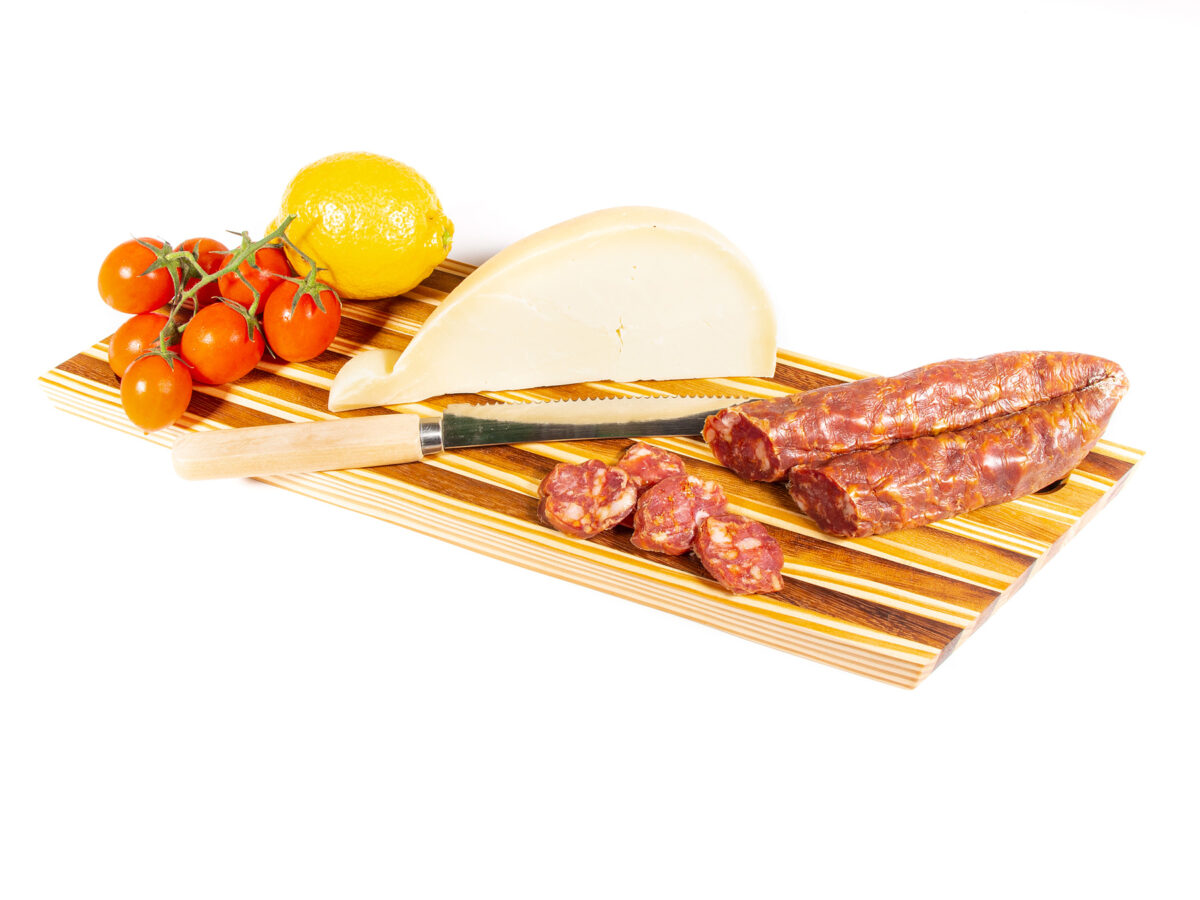 Tagliere Spigolo Iroko e Pino